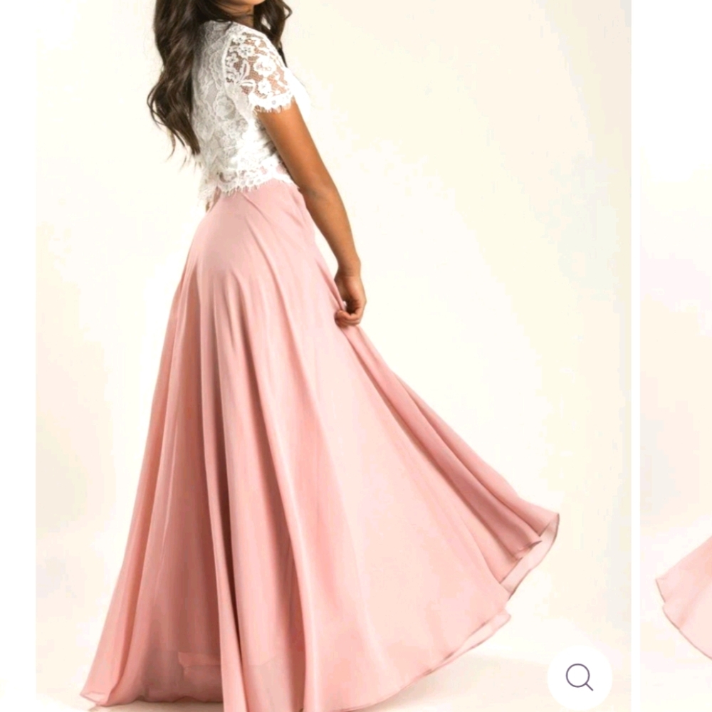 Blush Pink Maxi Skirt